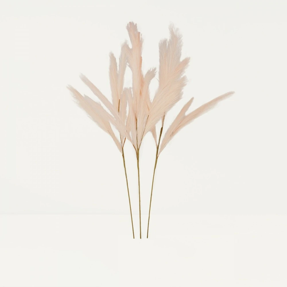 Plumeau Artificiel Rose 110cm Lot De 3