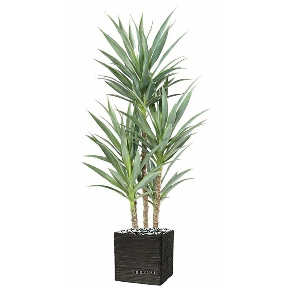 Yucca Artificiel Multitroncs En Pot H 150 Cm Feuillage Plastique – Image 2