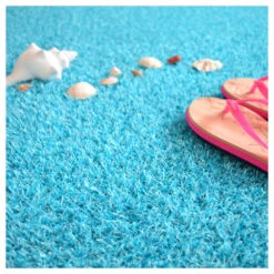 Gazon Synthétique Happy Party - Couleur Bleu - Classé Feu - 20mm - 2m X 8m