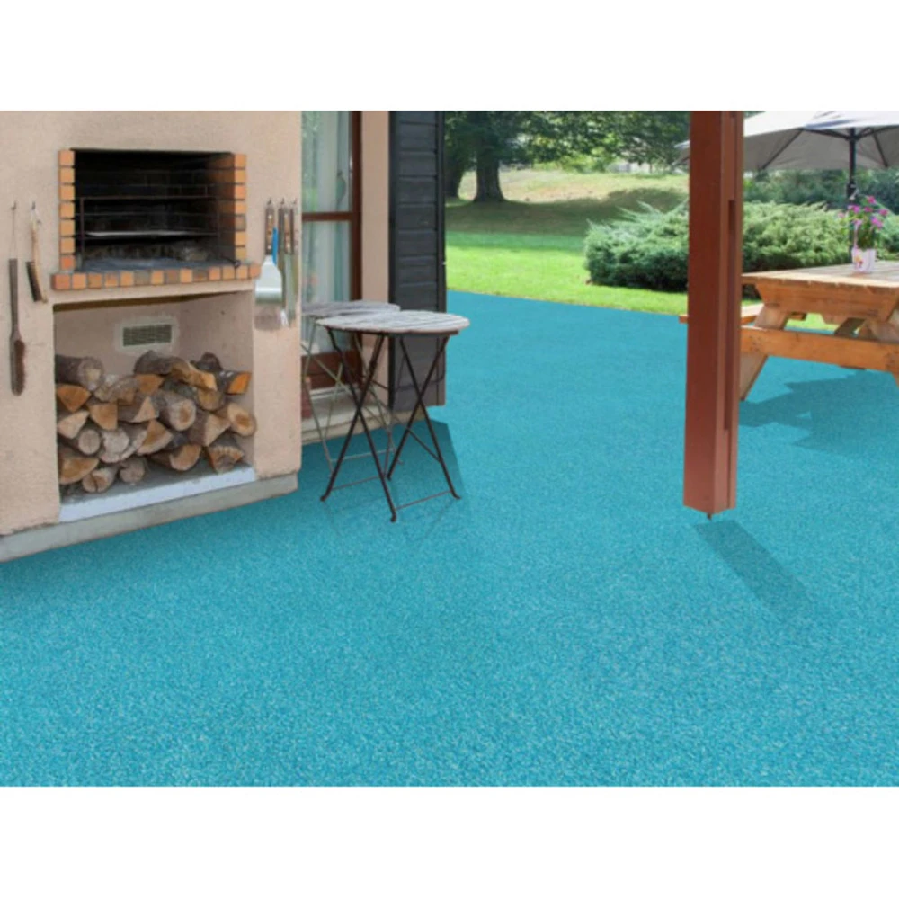 Gazon Synthétique Happy Party - Couleur Bleu - Classé Feu - 20mm - 1m X 4m – Image 2