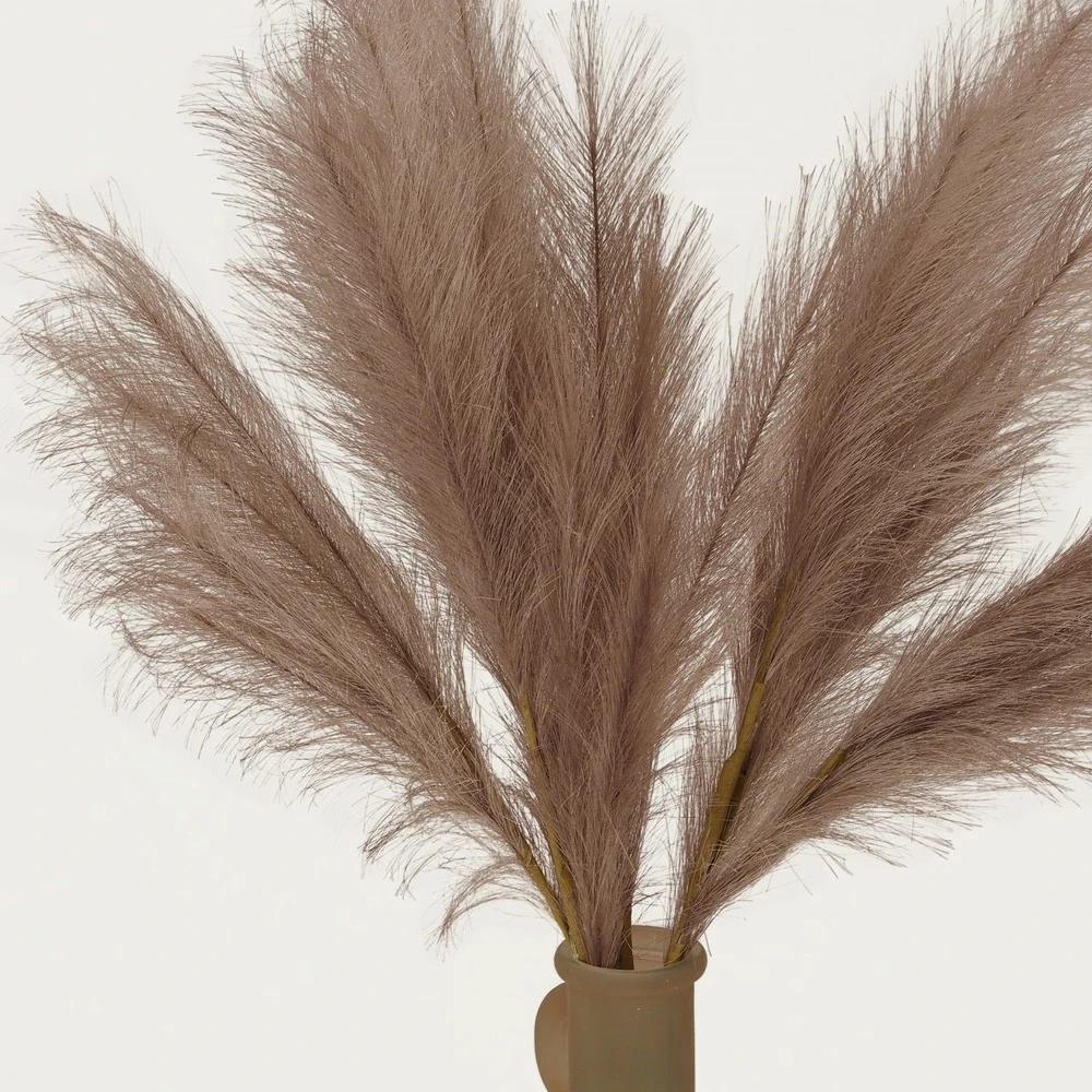 Plumeau Artificiel Brun 110cm Lot De 3 – Image 5